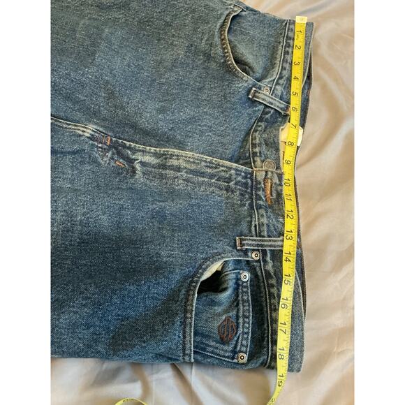 Harley-Davidson Motorcycle Straight Leg Denim Jeans Men 38x32 - Picture 5 of 7